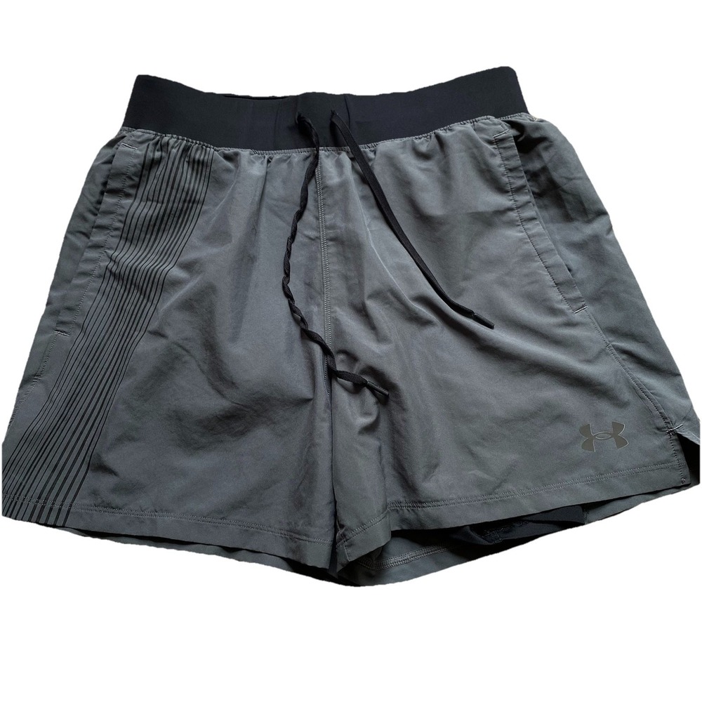 Under Armour Athletic Shorts Women M Gray Lined